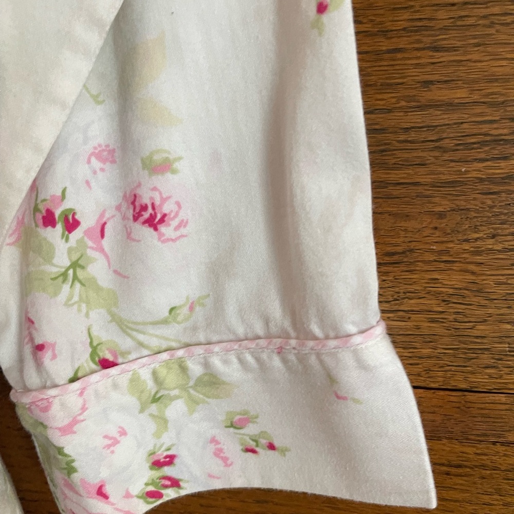 Lauren Ralph Lauren Long Pink Floral Robe - Picture 6 of 7